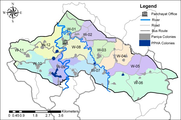 Map of Paniya colonies and participating Paniya Voices colonies,... | Download Scientific Diagram